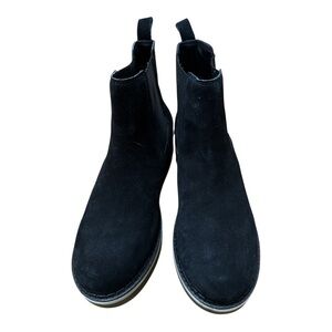 Matisse Black Chelsea Ankle Boots with Suede Finish